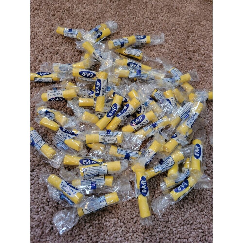3M Ear Plugs, 60 Pc, E-A-R TaperFit2 Regular Size, Uncorded, Disposable, Foam